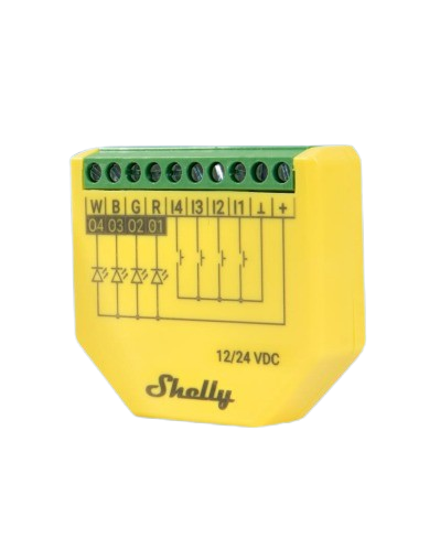 Shelly Plus RGBW PM – Smarter RGBW-Controller mit Leistungsmessung