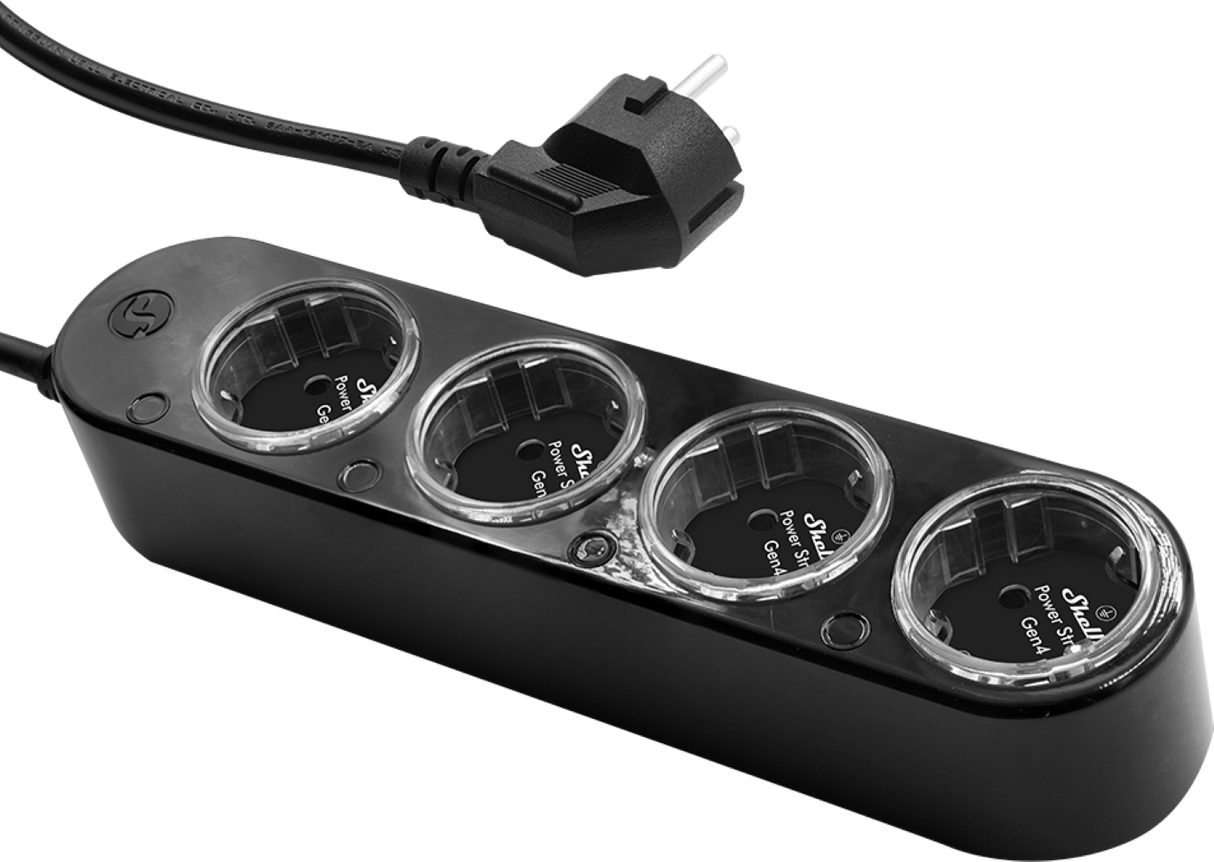 Shelly Power Strip 4 Gen4 - Smarte Steckdosenleiste - Schwarz