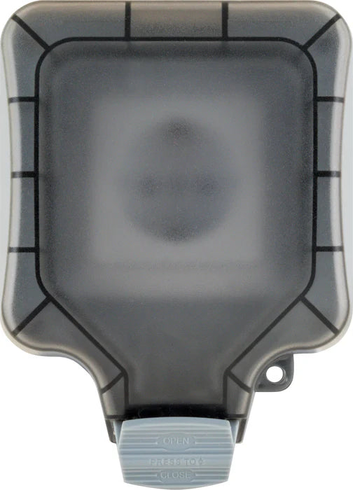 Abschließbare Steckdose für Winkelstecker