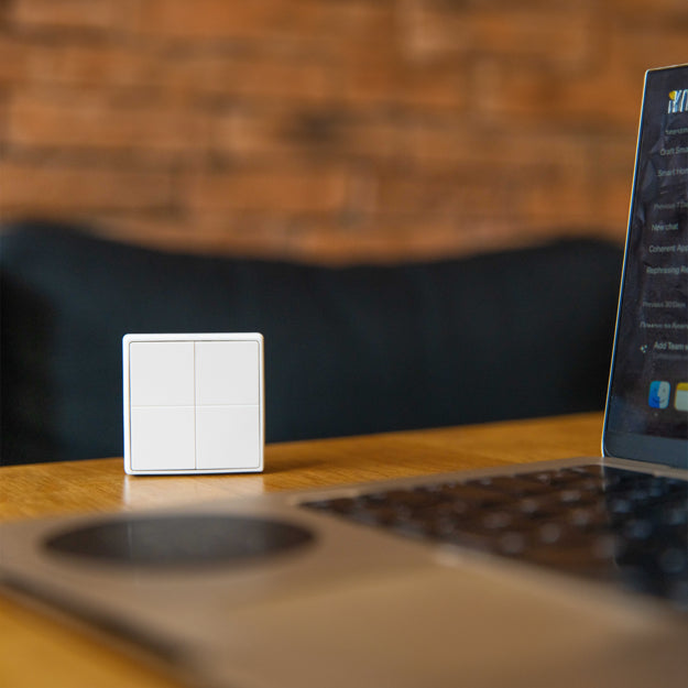 Shelly Schalter Blu Wall Switch 4 - 4-fach - 16 Aktionen - Weiß