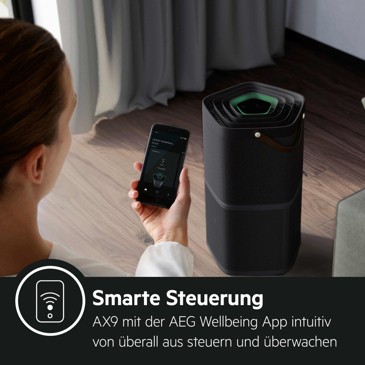 AEG Luftreiniger AX9 - AX91 - 404DG - E12 - Filter - Ionisator - Für bis zu 92m² - mySmartShop.de