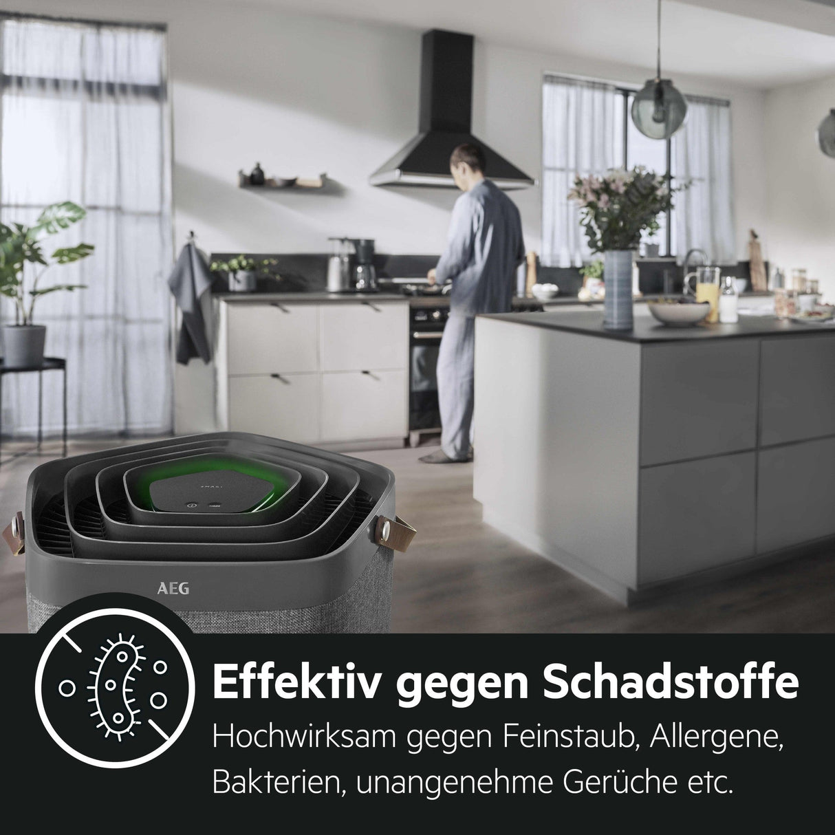 AEG Luftreiniger AX9 - AX91 - 604DG - E12 - Filter - Ionisator - Für bis zu 129m² - mySmartShop.de