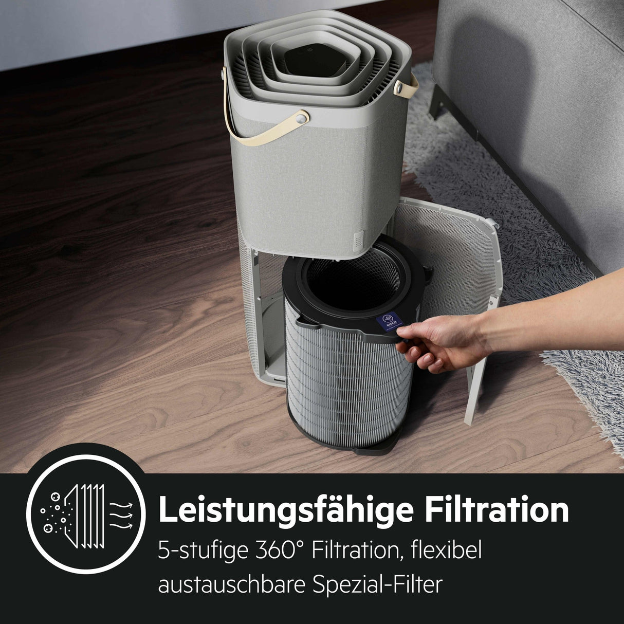 AEG Luftreiniger AX9 - AX91 - 604DG - E12 - Filter - Ionisator - Für bis zu 129m² - mySmartShop.de
