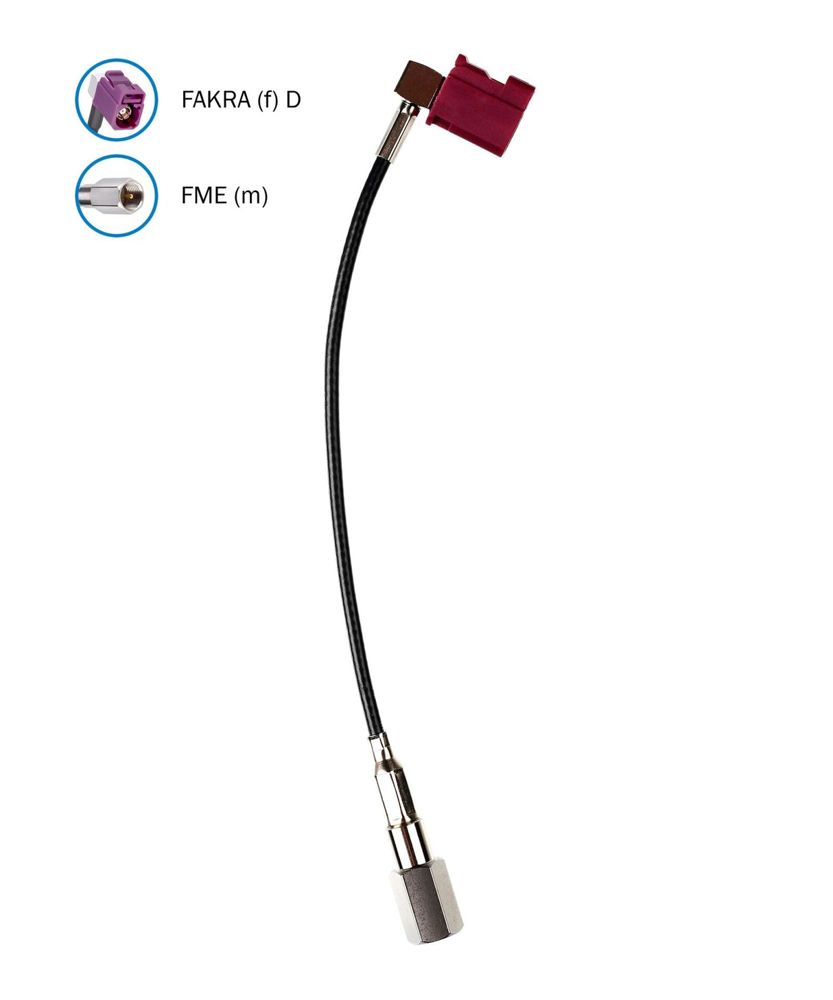 ATTB 2436.04 Adapterkabel 0,15 m RG 174, FME (m) - FAKRA (f) - D, Winkel 360° - mySmartShop.de