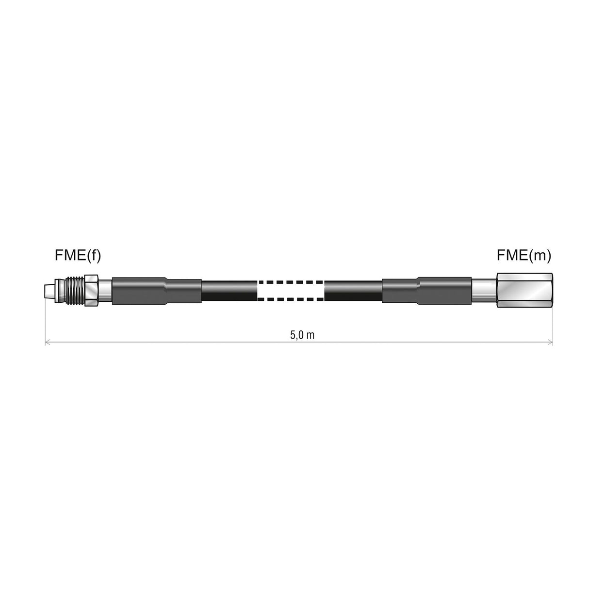 ATTB 2601.01 Verlängerungskabel 5,0 m Low Loss, FME (f) - FME (m) - mySmartShop.de