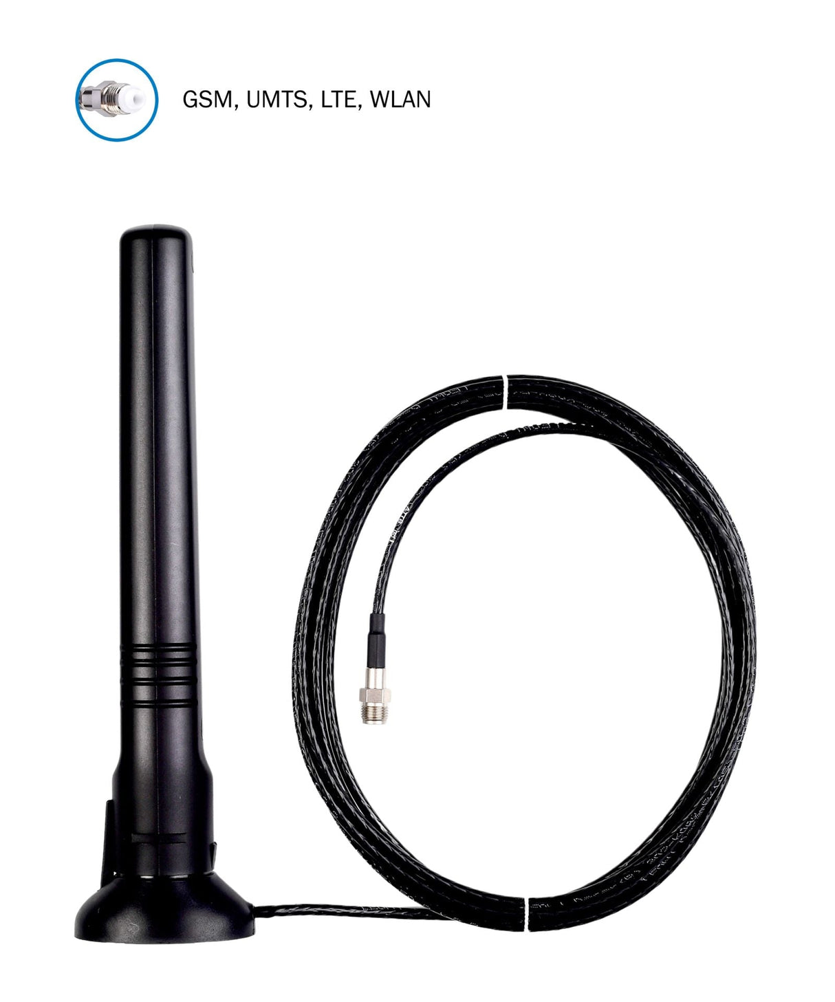 ATTB 3407.02 Magnethaftantenne, 2G/3G/4G/Bluetooth/868 MHz/WLAN, 2,5 m DACAR 302, FME (f) - mySmartShop.de