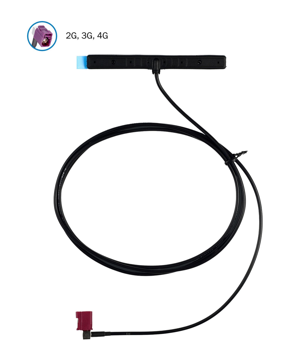 ATTB 4467.01 Klebeantenne, 4G/3G/2G/868 MHz/WLAN, 1,5 m RG174, FAKRA (f) - D - mySmartShop.de