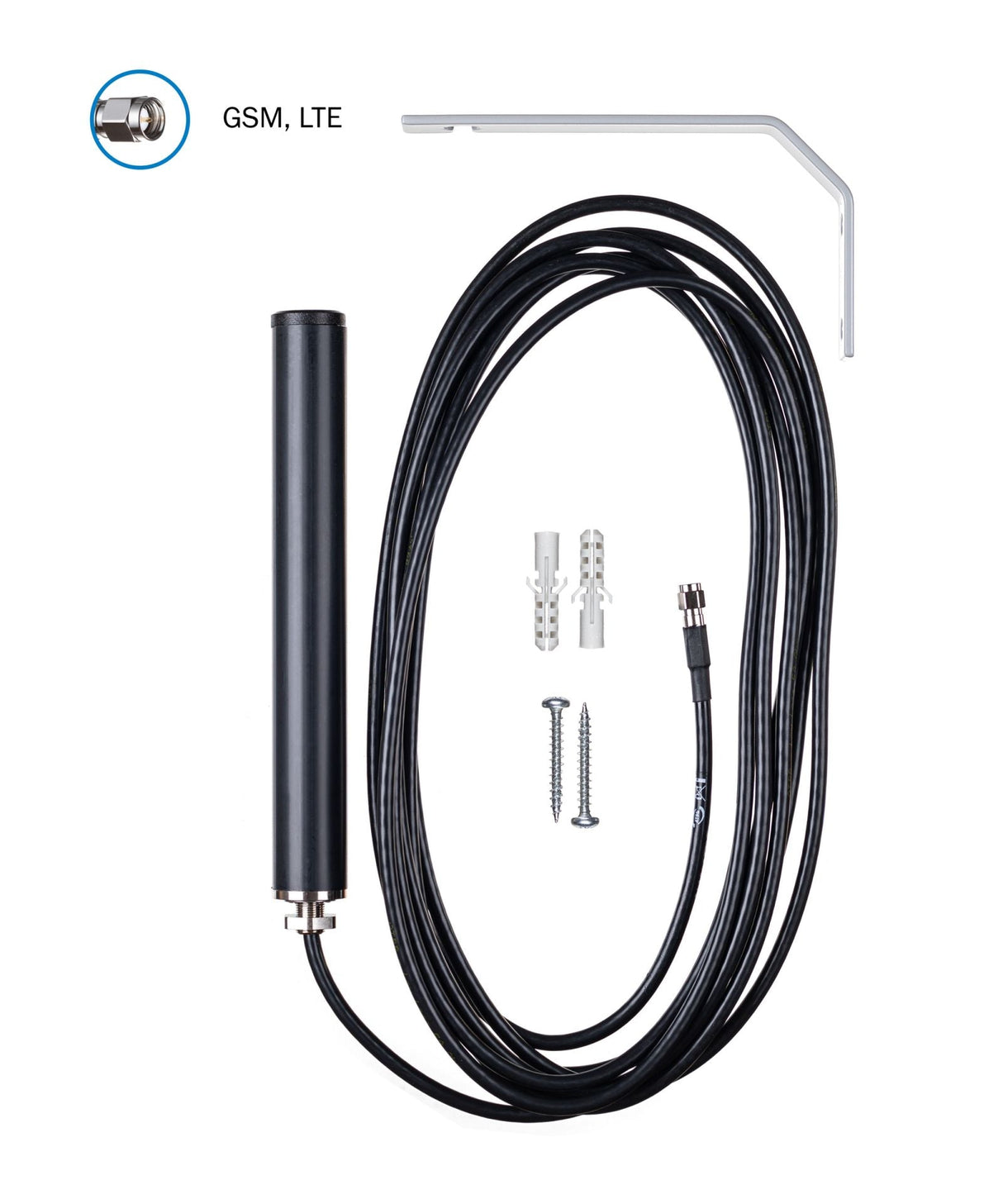 ATTB 4934.04 Stationsantenne, 4G/3G/2G/868 MHz/WLAN, inkl. Halterung, 5 m Low Loss, SMA (m) - mySmartShop.de