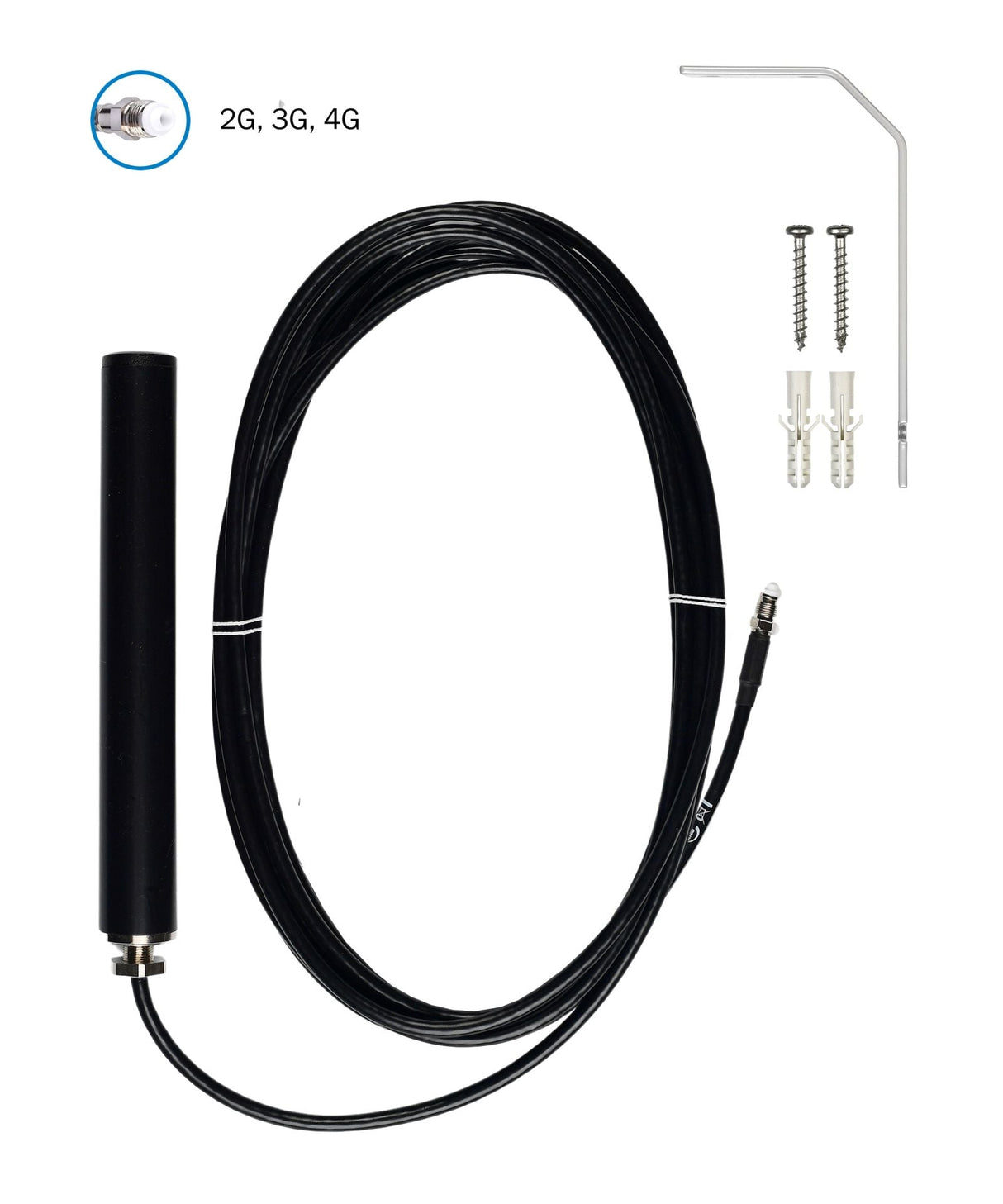 ATTB 4934.09 Stationsantenne, 4G/3G/2G/868 MHz/WLAN, inkl. Halterung, 5 m LowLoss, FME (f) - mySmartShop.de