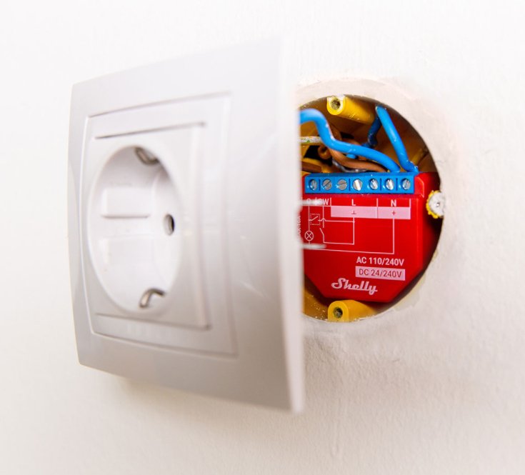 Shelly 1PM Plus - Relais - WLAN & Bluetooth - Smart Home - Kompatibel mit amazon Alexa & Google Home - mySmartShop.de