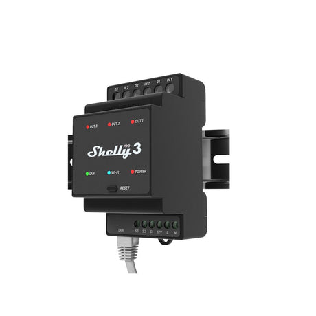 Shelly Pro 3 - Relais - WLAN & LAN Schaltaktor - Max. 48A - mySmartShop.de