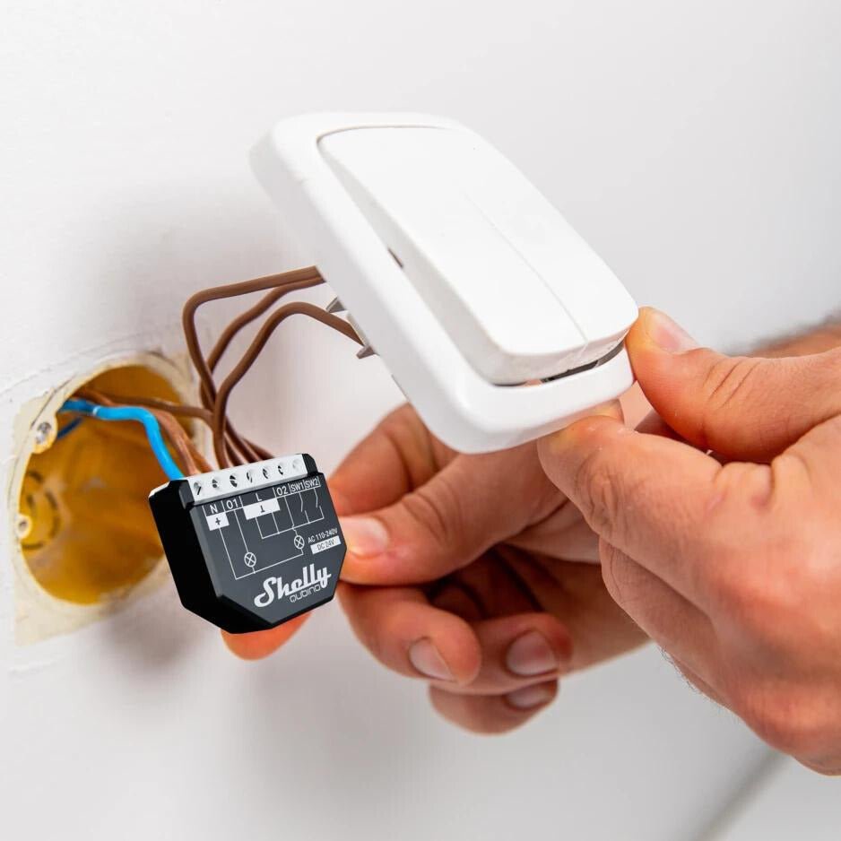 Shelly Qubino Wave 2PM - Relais - Z - Wave - Smart Home - Kompatibel mit Z - Wave Smart Home Produkten - mySmartShop.de