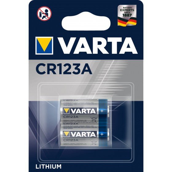 Varta CR123A - 3V Batterien - 2er Pack - mySmartShop.de