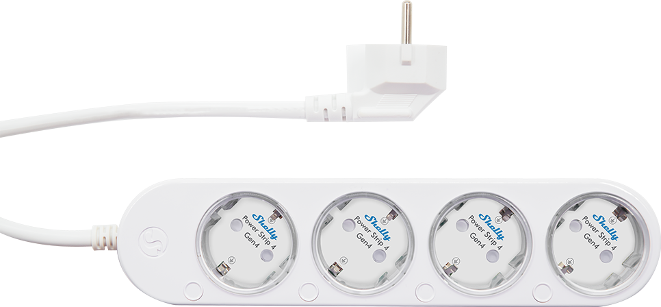 Shelly Power Strip 4 Gen4 - Smarte Steckdosenleiste - Weiß
