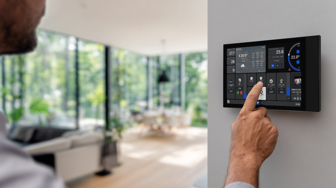 Shelly Wall Display XL Black Steuerzentrale