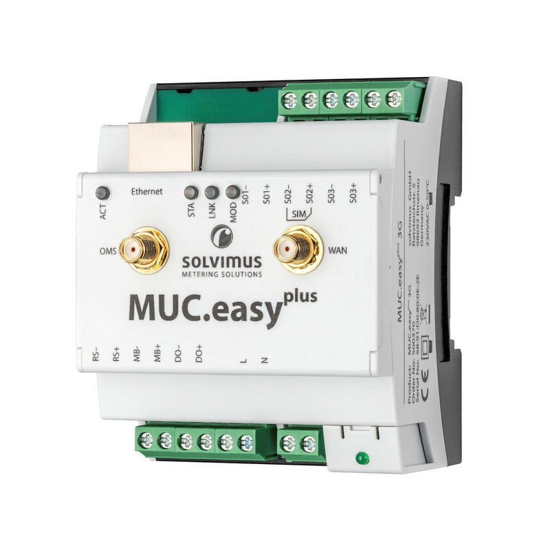 Solvimus MUC.easy+ 4G Datenkonzentrator für smartes Sub-Metering / Smart Metering