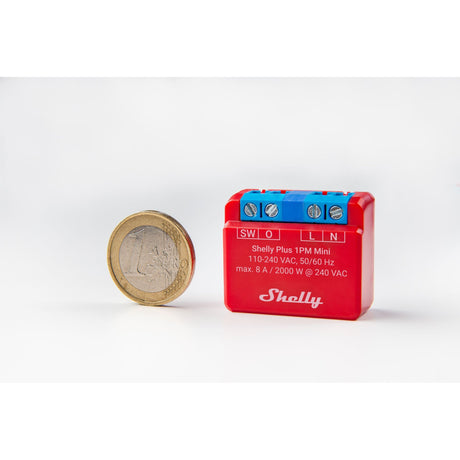 Shelly Plus 1PM Mini - Relais - WLAN & Bluetooth - Smart Home - Kompatibel mit amazon Alexa & Google Home