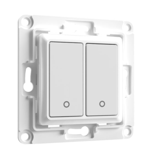 Shelly Schalter WS2 - 2 Buttons (Rolladensteuerung/Dimmen/Szenarien) - Weiß