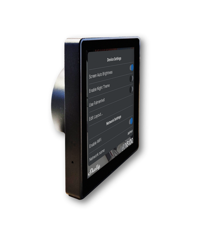 Shelly Wall Display - Unterputz - Bluetooth-Gateway - Android - WLAN - Smart Home