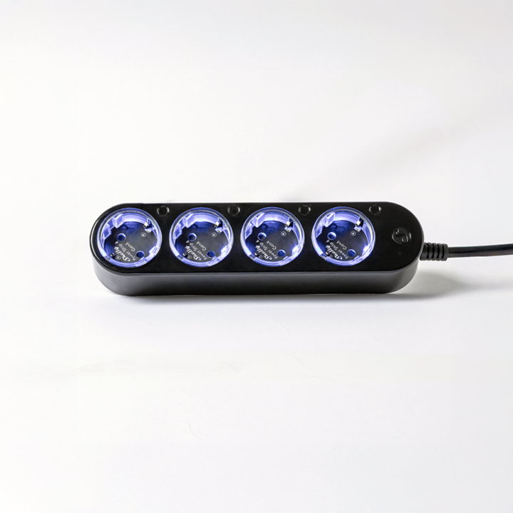 Shelly Power Strip 4 Gen4 - Smarte Steckdosenleiste - Schwarz