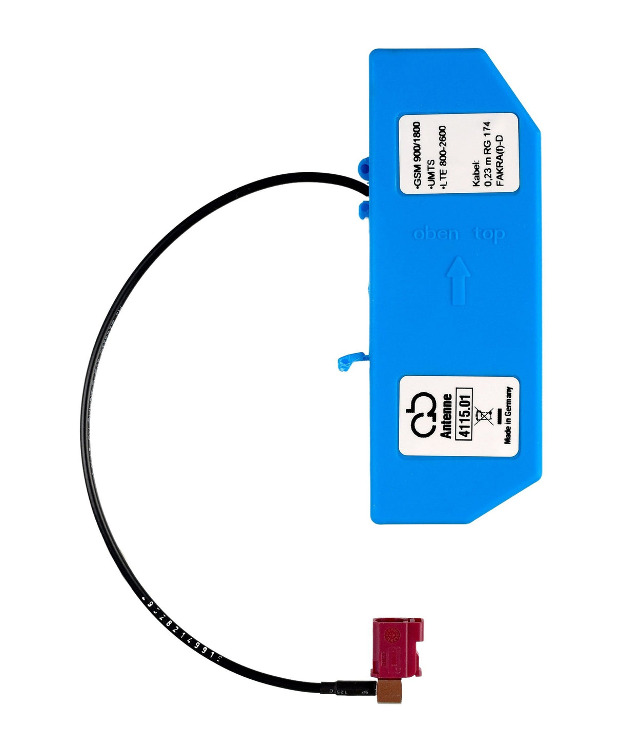 ATTB 4115.01 Hutschienen - Antenne, 4G/3G/2G/868 MHz/WLAN, 0,23 m RG174, FAKRA (f) - D 360° - mySmartShop.de