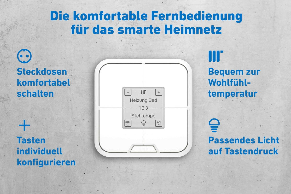 AVM FRITZ!DECT 440 Vierfach - Taster inkl. Temperatursensor - mySmartShop.de