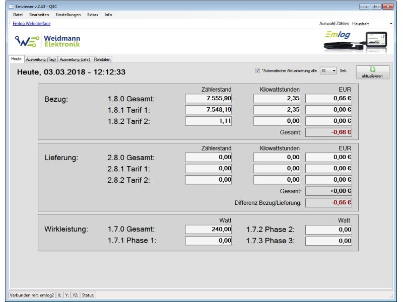 Emlog Datenlogger Set - mySmartShop.de