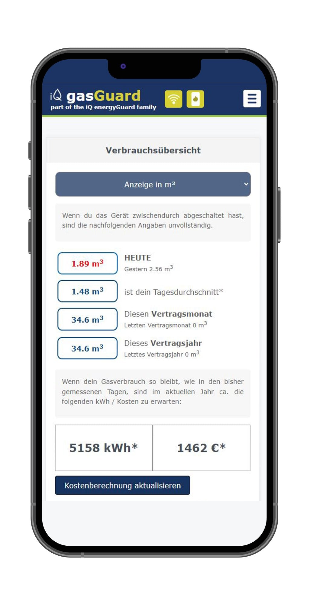 iQ gasGuard - Gasverbrauchserfassung per Impulsschnittstelle - WLAN - mySmartShop.de