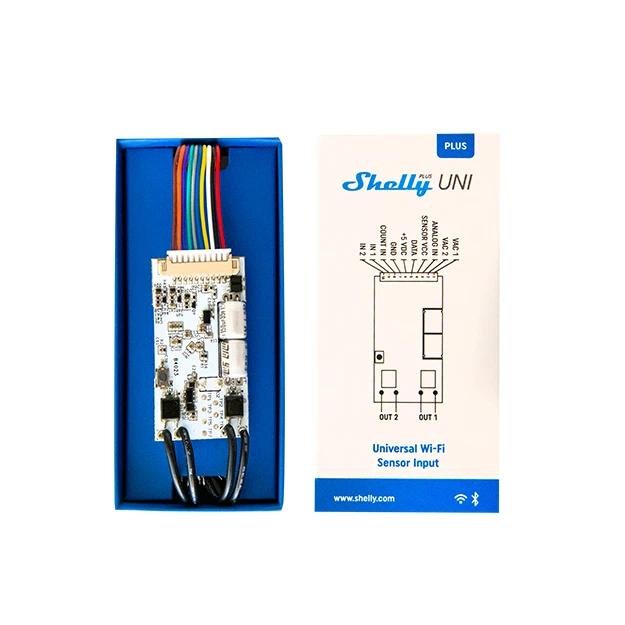 Shelly Plus Uni - Sensor - Schnittstelle / Impulszählung / Dry Contacts - WLAN & Bluetooth - mySmartShop.de