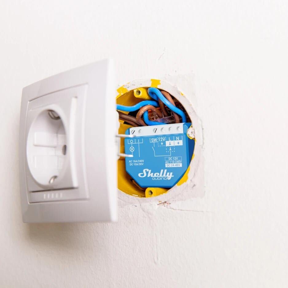 Shelly Qubino Wave 1 - Relais - Z - Wave - Smart Home - Kompatibel mit Z - Wave Smart Home Produkten - mySmartShop.de