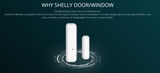Shelly Door/Window 2 - Tür- & Fenstersensor - WLAN - Smart Home - Kompatibel mit amazon Alexa & Google Home