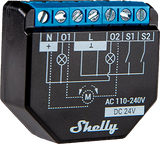 Shelly Plus 2PM - 2x 10A - WLAN/Bluetooth - Smart Home - Kompatibel mit amazon Alexa & Google Home