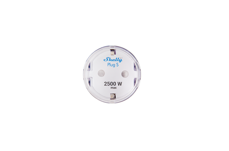Shelly Plus Plug S - Weiß - Zwischensteckdose - WLAN - Smart Home - Kompatibel mit amazon Alexa & Google Home
