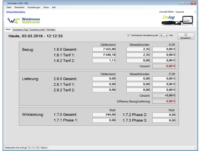 Emlog Datenlogger Set - Datenlogger - Weidmann - mySmartShop.de